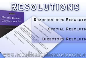 Directors' Resolution - Enter into Agreement