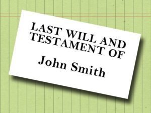 Last Will - Single, Unmarried Person